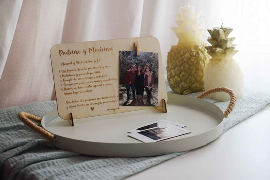 Gracias Padrinos - Tabla Personalizada